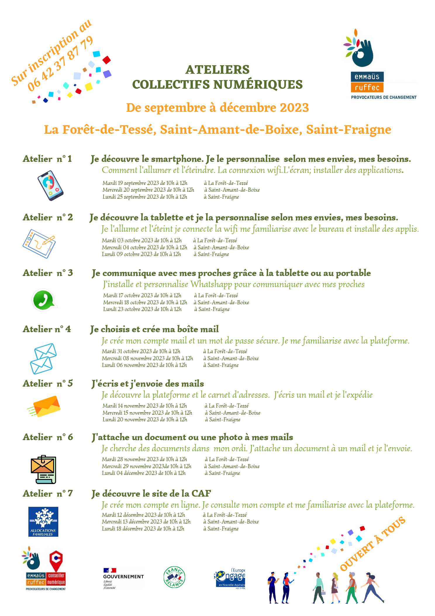 Programme des ateliers